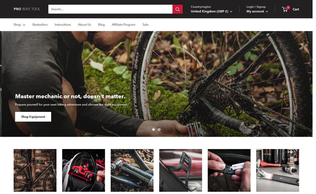 Website Design & Creation for bike repair website URL 5
