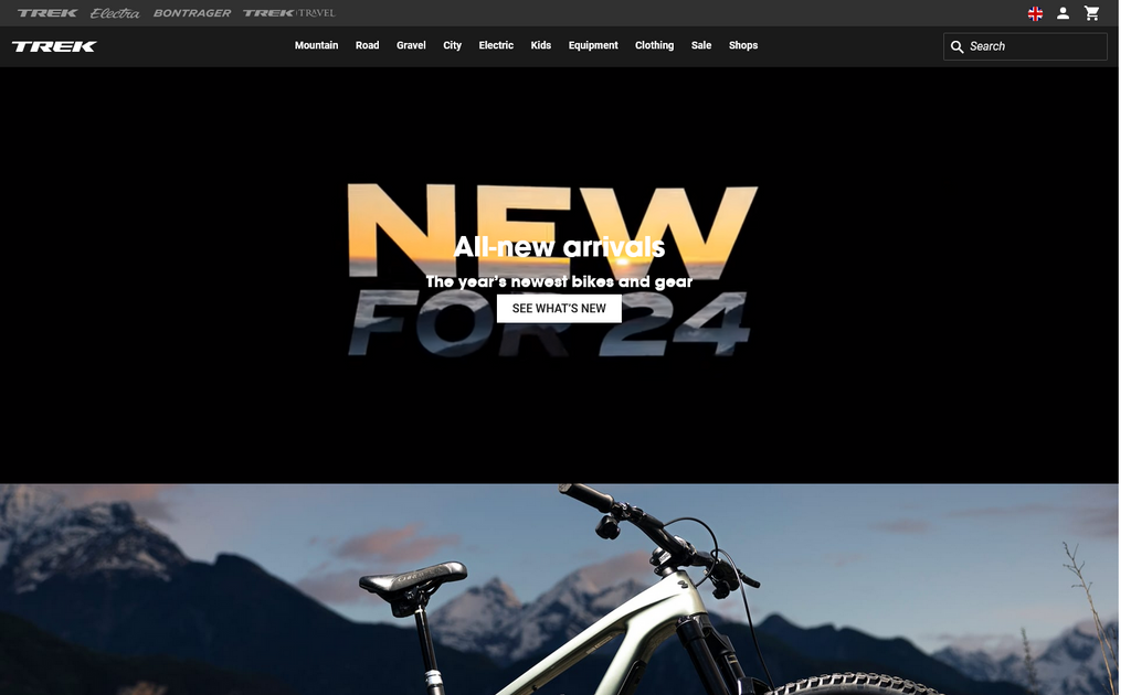 Website Design & Creation for bike shop website URL 1