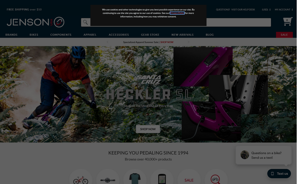 Website Design & Creation for bike shop website URL 4