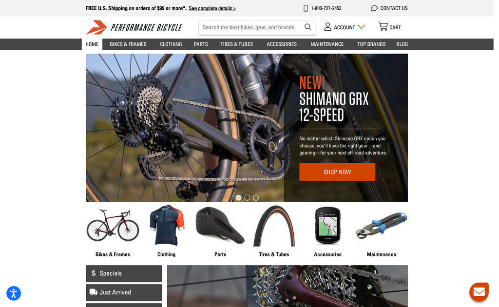 Website Design & Creation for bike shop website URL 5