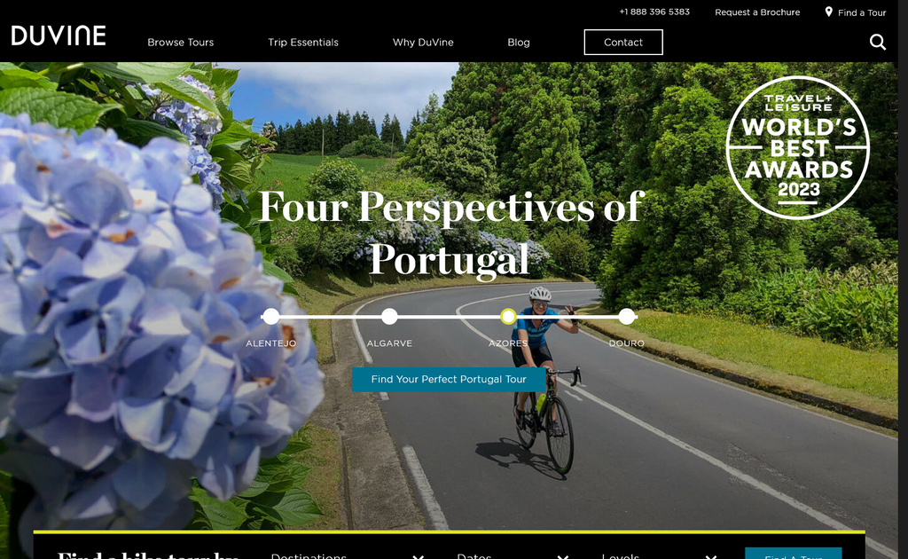 Website Design & Creation for bike tour company website URL 5