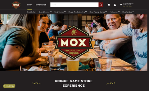 Website Design & Creation for board game cafe website URL 3