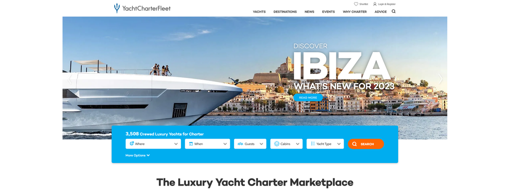 Website Design & Creation for boat charter website URL 3