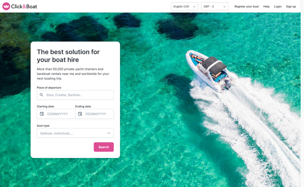 Website Design & Creation for boat rental website URL 4