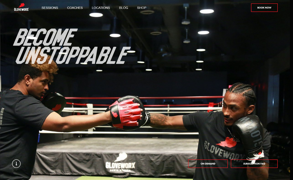 Website Design & Creation for boxing club website URL 5