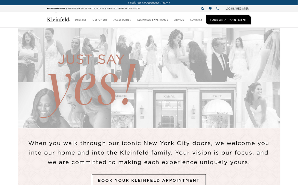 Website Design & Creation for bridal shop website URL 5