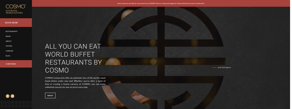 Website Design & Creation for buffet restaurant website URL 1