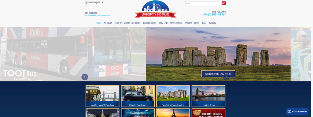 Website Design & Creation for bus tour website URL 3