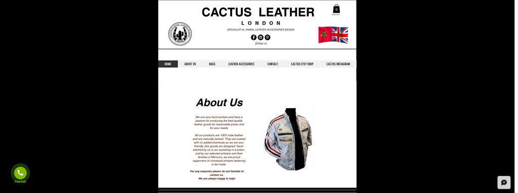 Website Design & Creation for cactus leather website URL 1