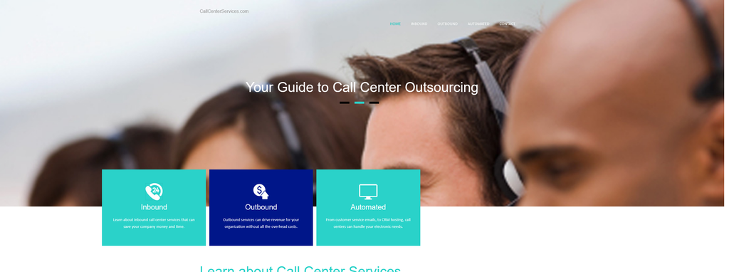 Website Design & Creation for call center website URL 5