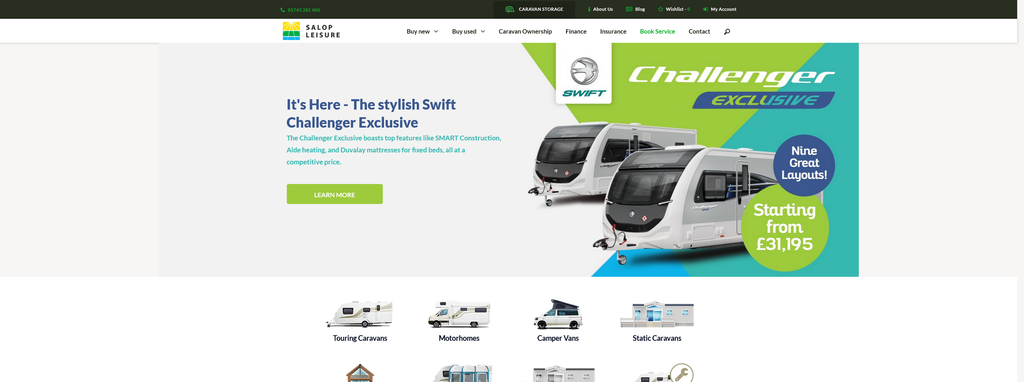 Website Design & Creation for camper rental website URL 5