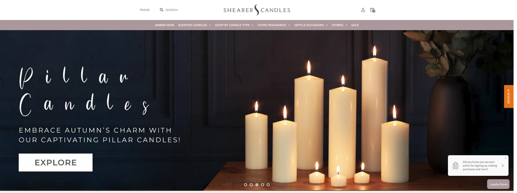 Website Design & Creation for candle making website URL 2