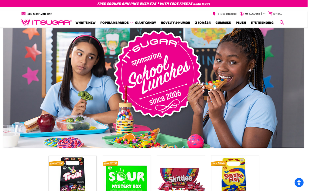 Website Design & Creation for candy store website URL 4