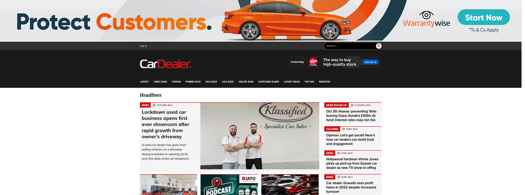 Website Design & Creation for car dealership website URL 1