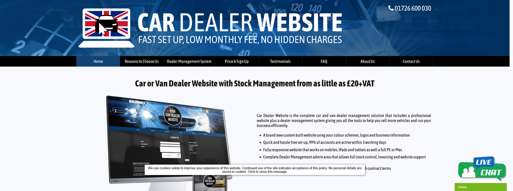 Website Design & Creation for car dealership website URL 3