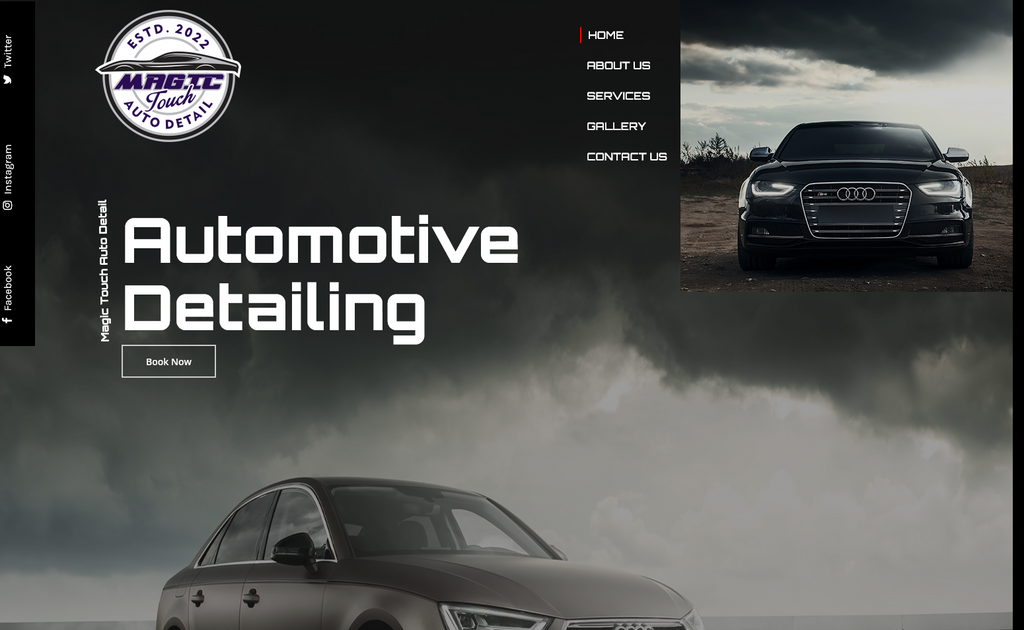 Website Design & Creation for car detailing website URL 4