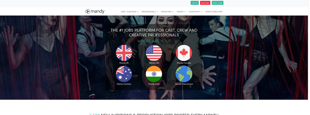 Website Design & Creation for casting agency website URL 3