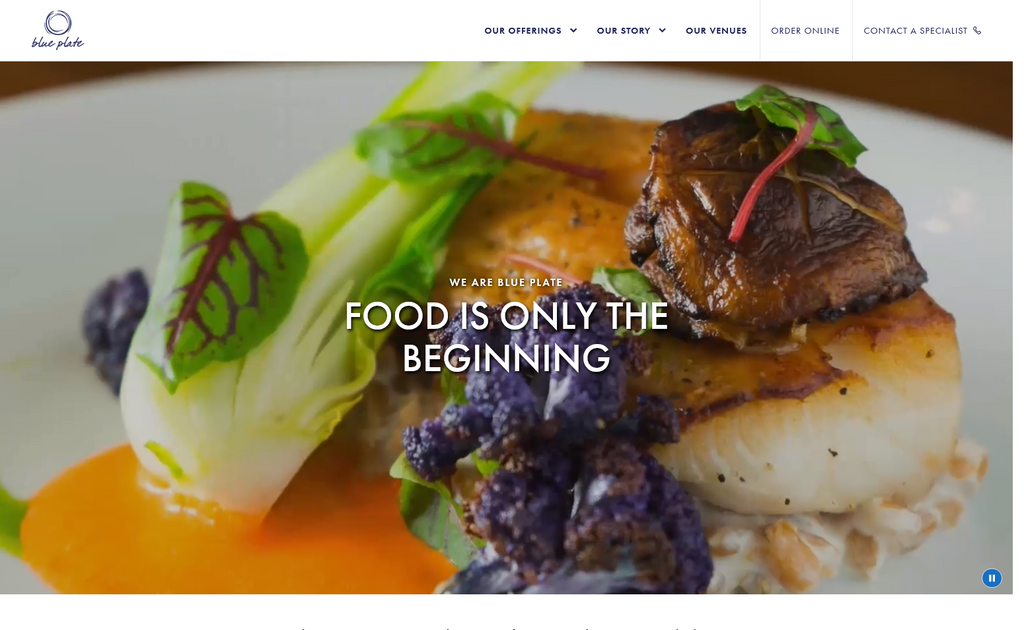 Website Design & Creation for catering website URL 3