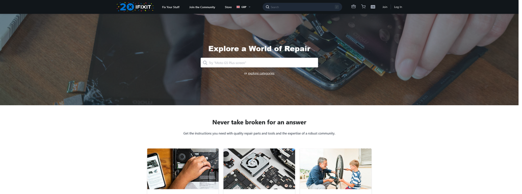 Website Design & Creation for cell phone repair website URL 2