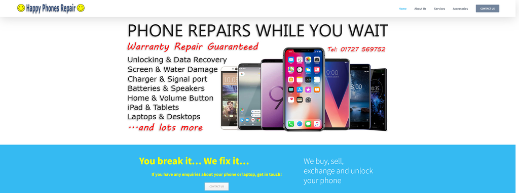 Website Design & Creation for cell phone repair website URL 3