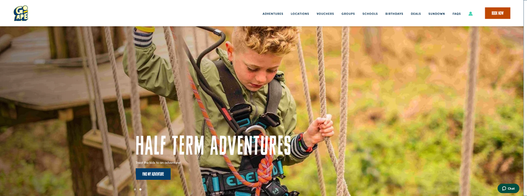 Website Design & Creation for challenge course website URL 3