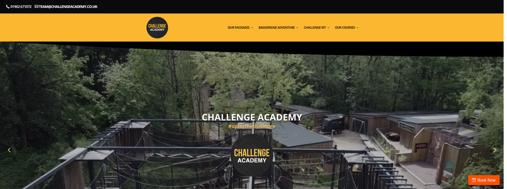 Website Design & Creation for challenge course website URL 5