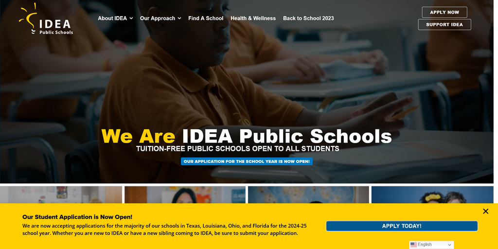 Website Design & Creation for charter school website URL 2