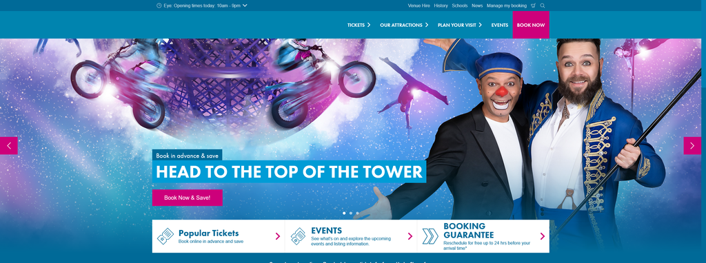 Website Design & Creation for circus website URL 3