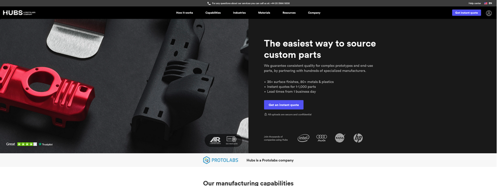 Website Design & Creation for cnc machining website URL 4