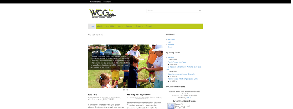 Website Design & Creation for community garden website URL 5