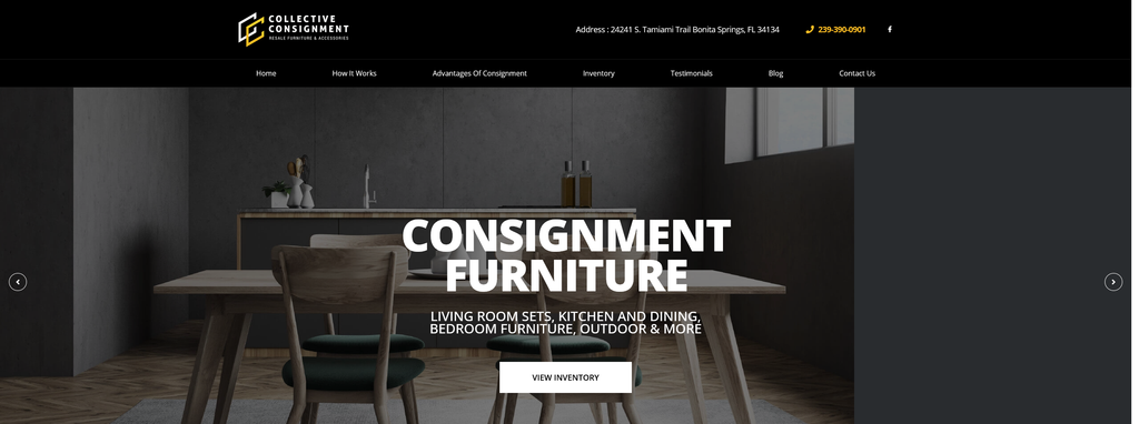 Website Design & Creation for consignment store website URL 4