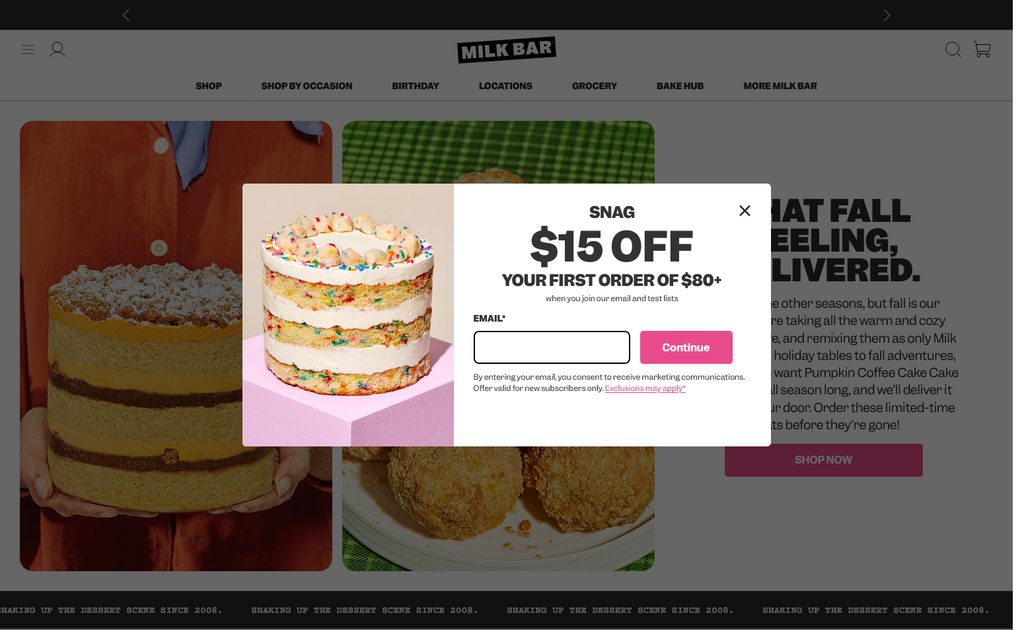 Website Design & Creation for cookie website URL 1