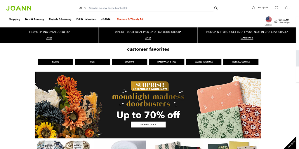 Website Design & Creation for craft store website URL 1