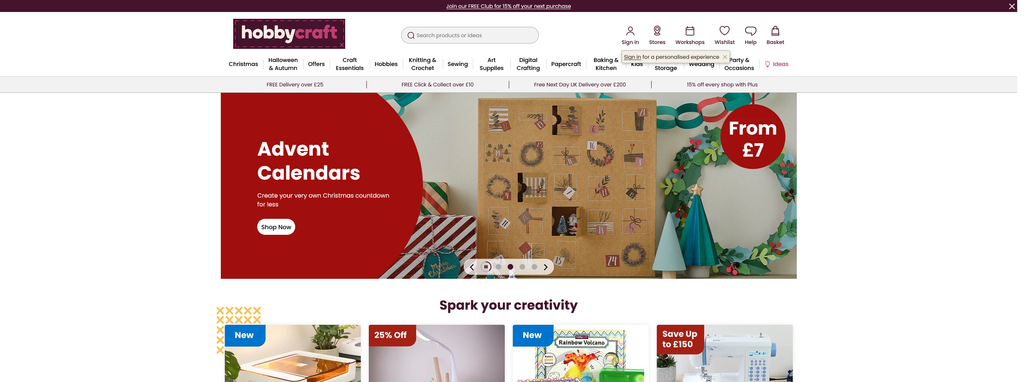 Website Design & Creation for craft store website URL 2