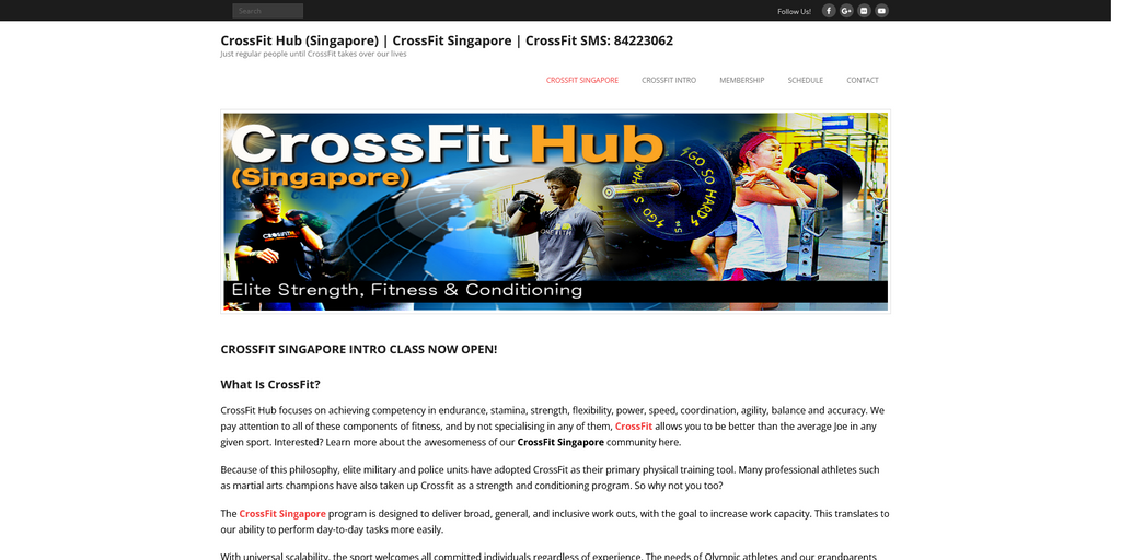 Website Design & Creation for crossfit gym website URL 1