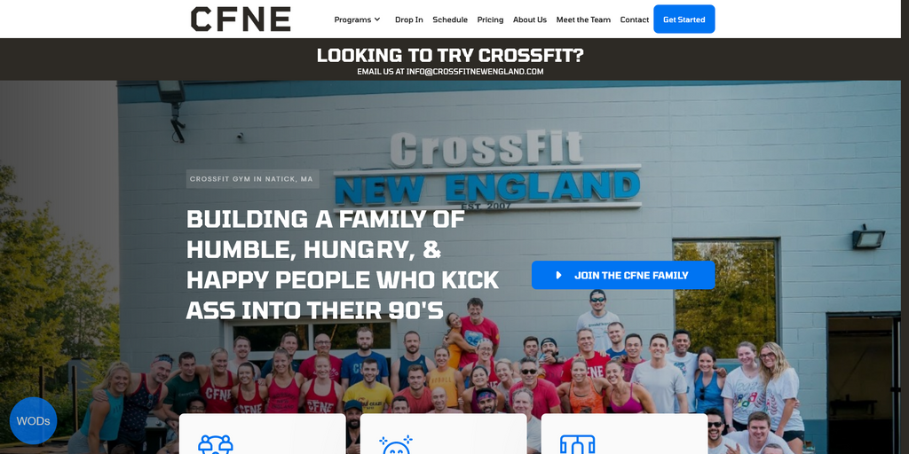 Website Design & Creation for crossfit gym website URL 5