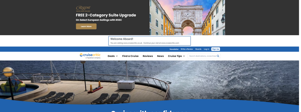 Website Design & Creation for cruise line website URL 2