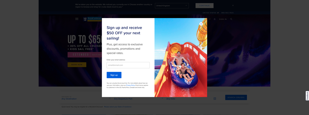 Website Design & Creation for cruise line website URL 4