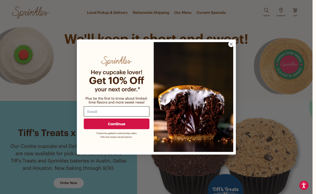 Website Design & Creation for cupcake shop website URL 1