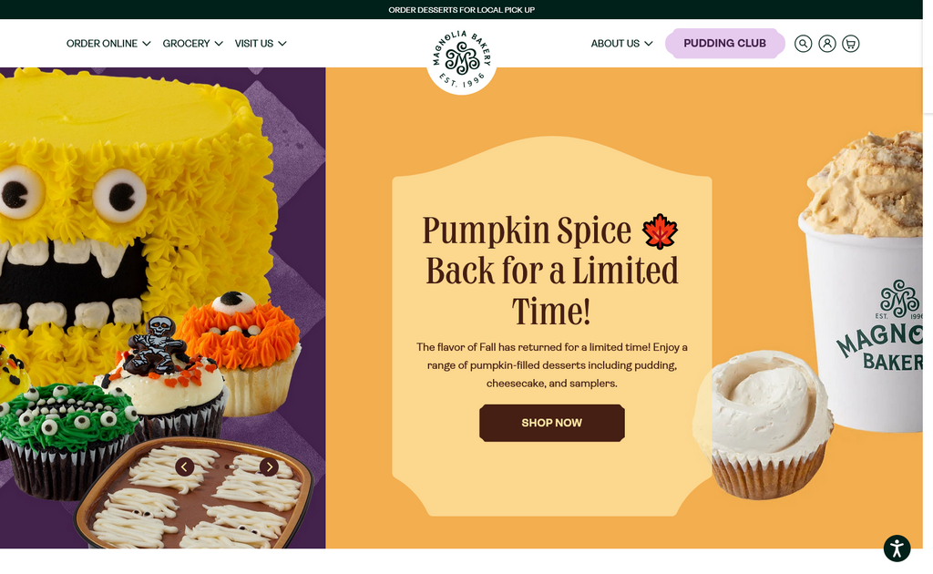 Website Design & Creation for cupcake shop website URL 5