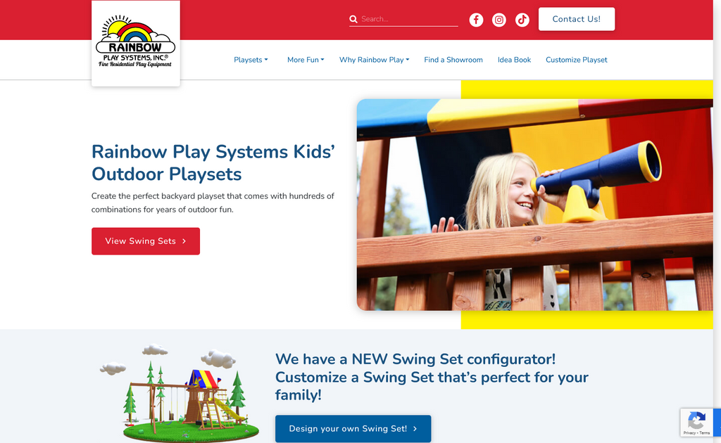 Website Design & Creation for custom playsets website URL 1