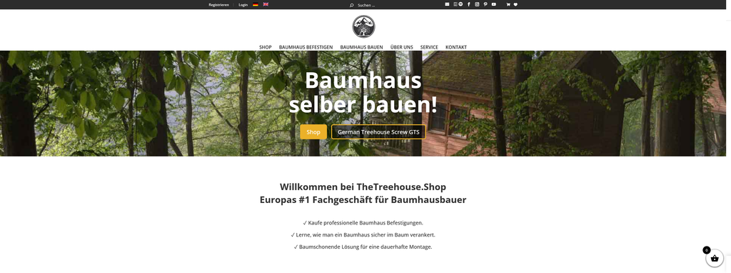 Website Design & Creation for custom treehouse website URL 3