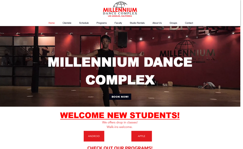 Website Design & Creation for dance studio website URL 1