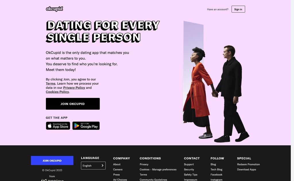 Website Design & Creation for dating service website URL 2