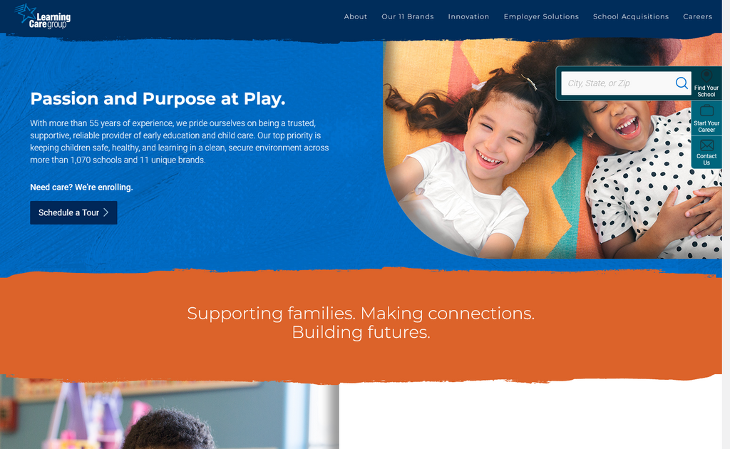 Website Design & Creation for daycare website URL 3