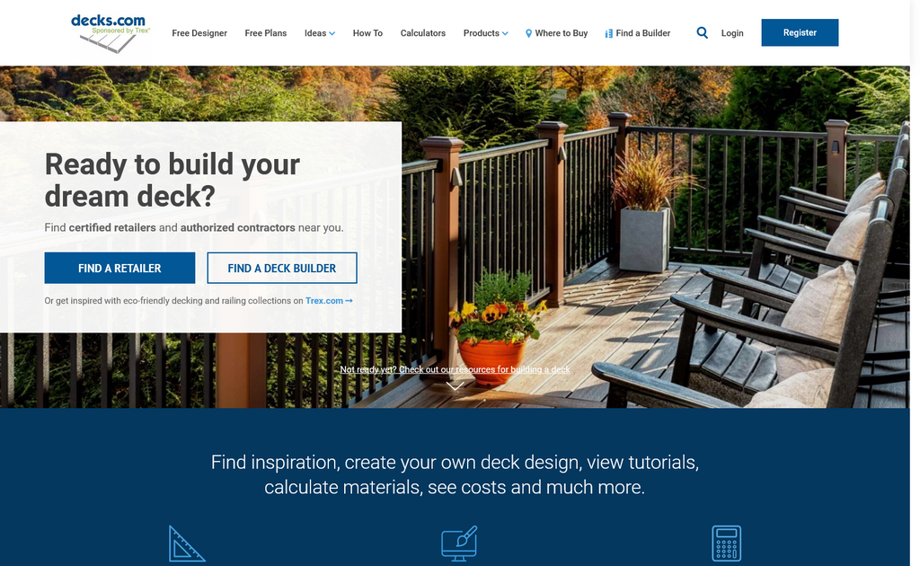 Website Design & Creation for deck building website URL 4
