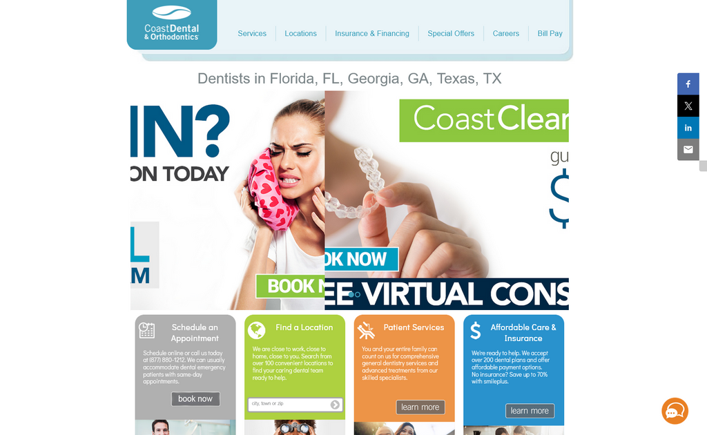 Website Design & Creation for dental office website URL 3