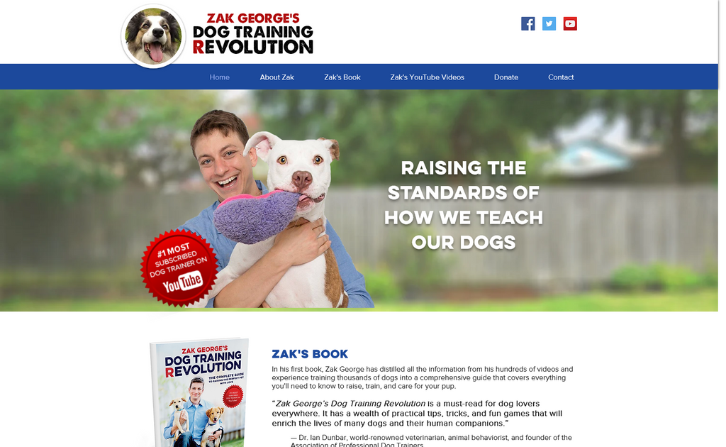 Website Design & Creation for dog training website URL 2