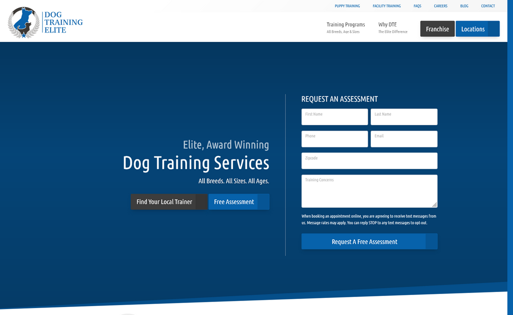 Website Design & Creation for dog training website URL 4
