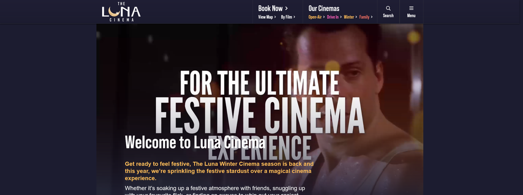 Website Design & Creation for drive in movie theater website URL 1